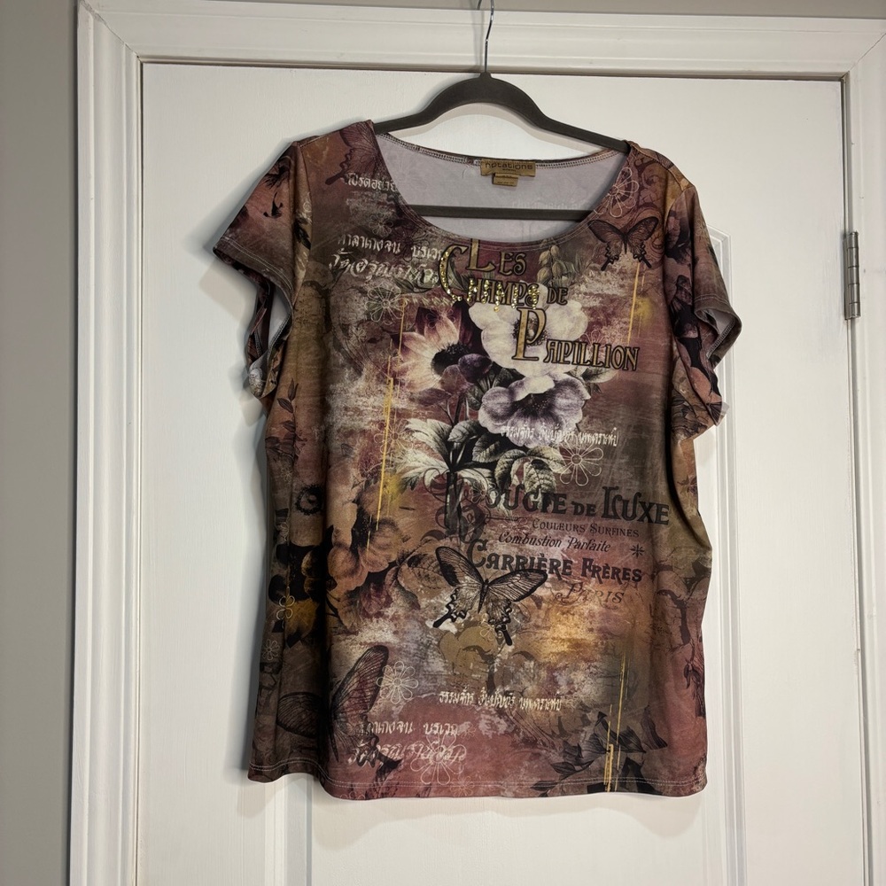Notations Vintage Graphic Tee Size 1X